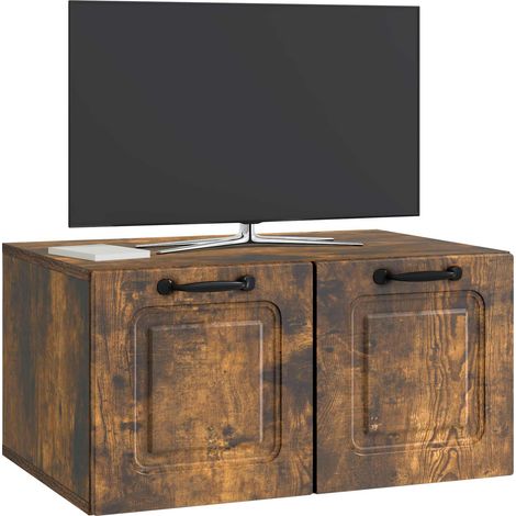 Maison Exclusive - Wandmontierter TV-Schrank Geräucherte Eiche 59