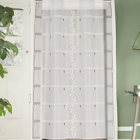 Modulable en maille esprit feuillage Gris clair 60x220 cm