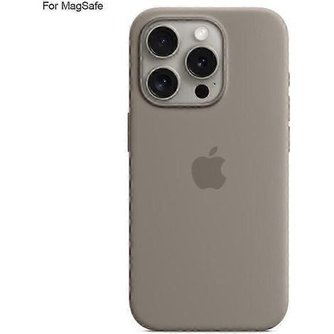 Coque pour iPhone 15 Pro avec MagSafe - Coque de protection en silicone liquide - YT4 (Multicolore) (1/5)