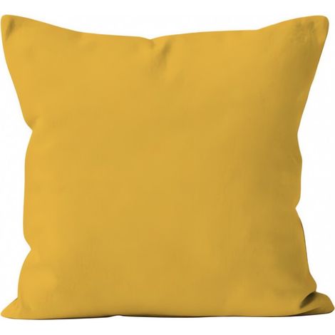 Housse de coussin 40x40 cm ALIX jaune radieux, par Soleil d'ocre