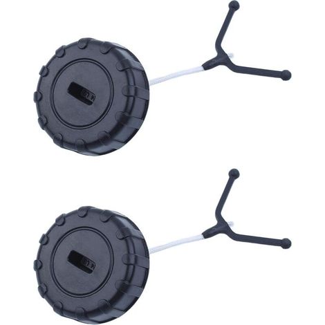 Bouchon de Carburant et Bouchon d'Huile pour Stihl 017 018 MS170 MS180 Tronçonneuse Remplacer 1130 350 0500-2 pièces (1/5)