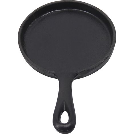 Cast Iron Pizza Pan Enamel Griddle Frying Pan Kitchen Pancake Skillet Crepe Pan 5" (1/3)