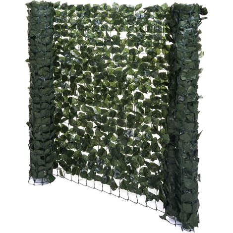 [NEUWERTIG] Balkonsichtschutz, Buchenhecke Sichtschutz Windschutz Verkleidung für Terrasse Zaun 300x150cm dunkel