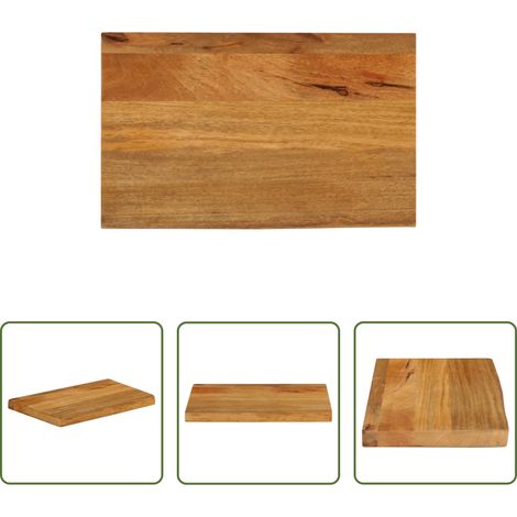 vidaXL Dessus de table à bord vivant 60x20x3,8 cm bois massif manguier (1/5)