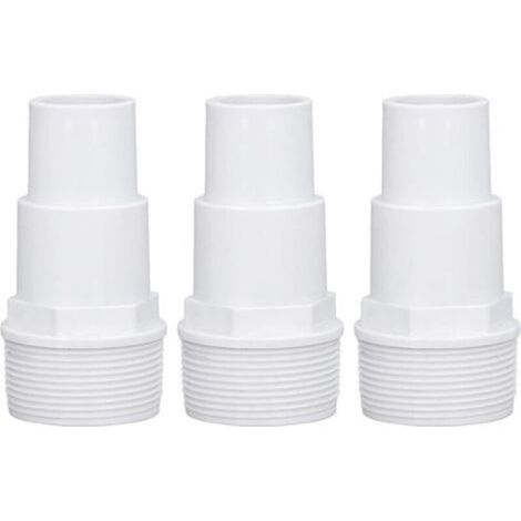 Pair Adaptateur à Visser 1-1/2 - Raccord Tuyau Piscine - Emboîter Diam 32/38 Mm - Universel Accessoires Filtres Et Pompes De Piscine (Lot de 3) (1/5)