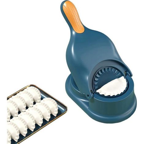 1pcs Accessoire cuisine, Outil 2-en-1 rouleau et presse, Plastique PP, Pour pâte wonton, Usage domestique (1/5)
