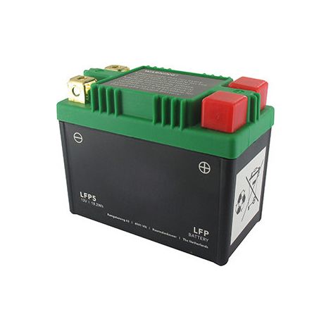 Batería de arranque de litio-fer-potasio (lifepo4 o Lfp) 12v 8a, Cca 105, 19,2wh, reemplaza baterías de ácido/plomo Ytx4l-bs, Y