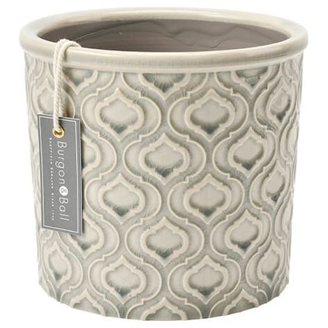 Burgon & Ball Glazed Pot Venetian Large Grey (1/2)