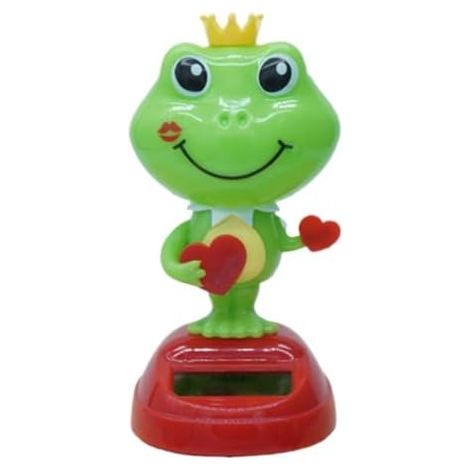 Jouets solaires dansants Ornement décoratif animal pour tableau de bord Figurine décorative pour tableau de bord de voiture, décoration de table pour la Saint-Valentin (voiture, maison), figurine de (1/5)