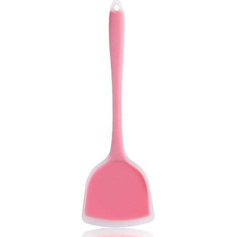 Spatule en silicone translucide, ustensile de cuisine antiadhésif, résistant aux hautes températures (1/5)