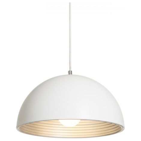 Lampadario CARISSIMA 40 a sospensione bianco opaco/grigio argento 230 E27 42W