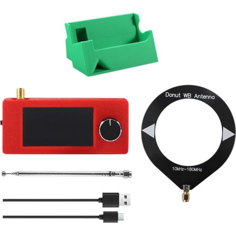 Dies ist ein Mini-Radio-Empfänger-Kit für den SI4732 mit einem Frequenzbereich von 10 kHz bis 180 MHz, einem 1,9-Zoll-Display, FM/AM/LSB/USB-Kurzwellenempfang, Ständer und Antenne. Es handelt sich um 