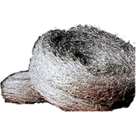 Feine glatte Stahlwolle Nr. 000, Rolle 2,25 kg, Aluminium-Scheuerschwamm 1007
