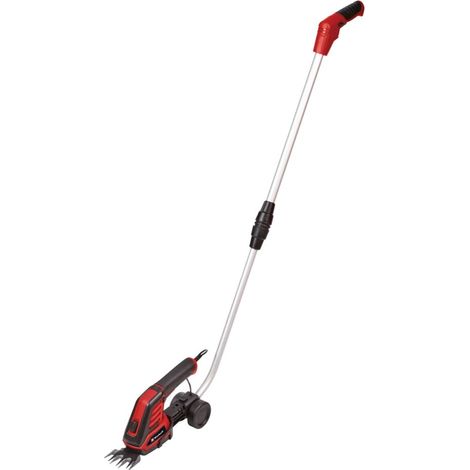 Einhell Tijeras de césped y arbustos con batería GC-CG 3,6/70 Li (batería de Ion de Litio de 3,6 V, 2,0 Ah, Cuchillo de Tijeras de césped de 70 mm, 110 mm, Mango telescópico)