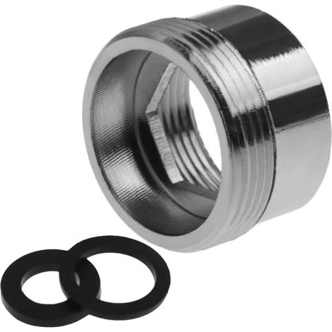 Adaptateur d'aérateur d'eau de robinet, connecteur d'aérateur de filtre à eau en laiton, adaptateur de filetage NPT de 18 mm à 22 mm (femelle vers mâle) (1/5)