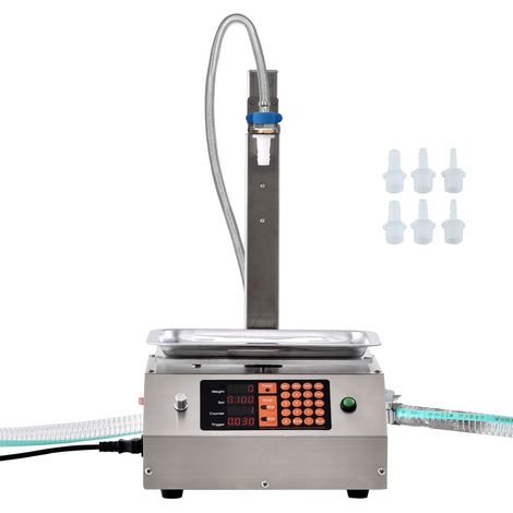 Mophorn Machine de remplissage de liquide, capacité de 30 à 15 000 g, remplisseuse automatique de bouteilles, commande numérique pour lait, eau, huile, vin, boissons, buse unique