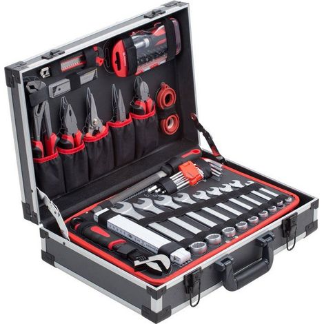 Meister Set de herramientas aluminio 131 piezas completo (1/3)