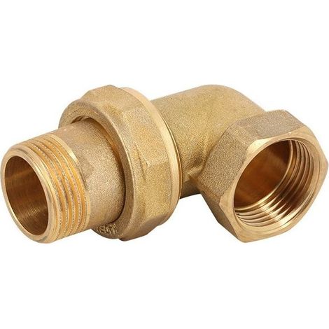 Raccord laiton - Coude union laiton à visser MF 1'1/4