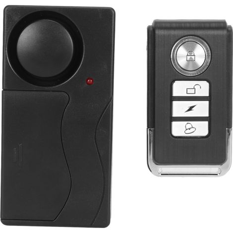 Alarme vibrante sans fil 108 dB ultra-puissante, 4 modes, avec télécommande pour vélo, porte, fenêtre, moto ou voiture. (1/5)