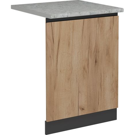 Façade de lave-vaisselle R-Line, Chêne de force doré, 60cm , PT Marbre, Vicco (1/5)