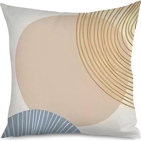 Housse de Coussin Décoratif Géométrique Tendance Maison (1/5)