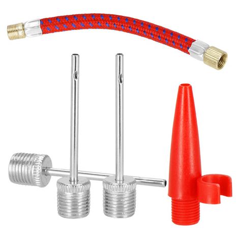 Accessori per biciclette per gonfiaggio, aghi, adattatore, tubo in alluminio