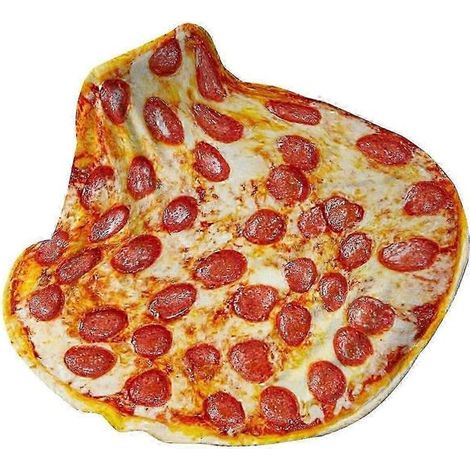 Couverture géante pizza pepperoni 2026 - Couverture originale ronde pour adultes et enfants, idéale pour l'intérieur, l'extérieur et les voyages (1/5)
