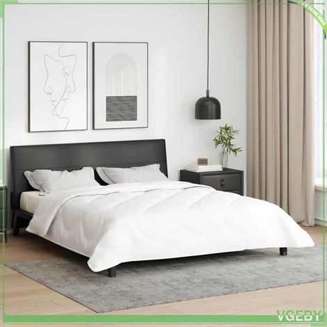 42007748 Duvet d'été simple Blanc 200 x 200 x 3 cm Polyester (1/5)