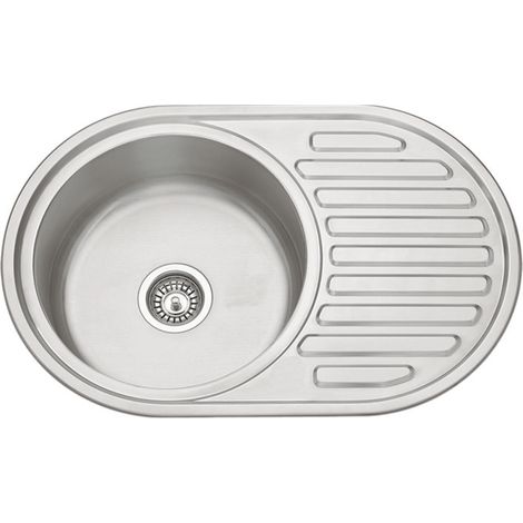 Fregadero con escurridor sin orificio grifo Australia 20 cm(alto)77 cm(ancho)50 cm(largo) (1/2)