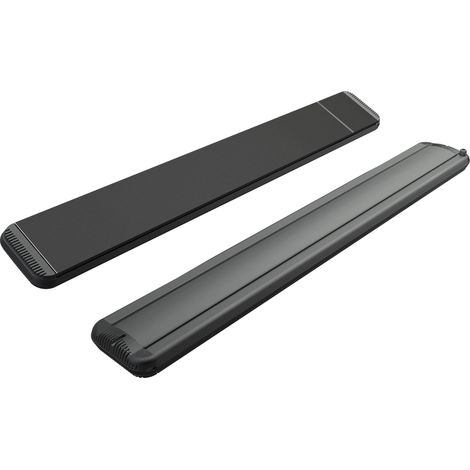 Stufa Elettrica ad Infrarossi 126x20,1x5,8 cm da Soffitto 1500W in Alluminio Dimmerabile Moel Hot-Top Nera (1/5)