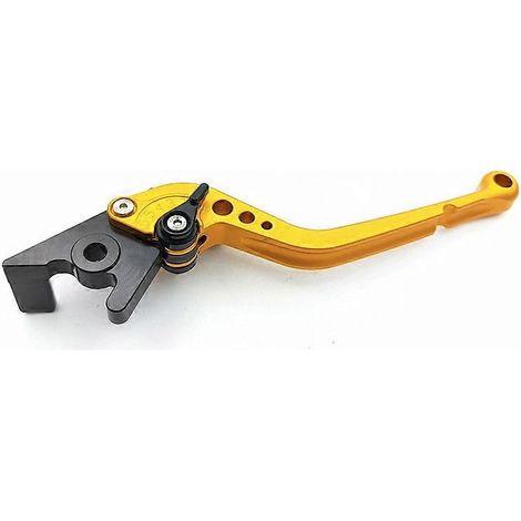 Convient pour la moto Aprilia Dorsoduro, poignée de frein avant droite modifiée, fixation pour chariot (doré) (1/5)