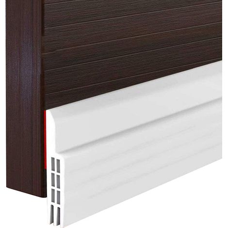 Bande d'étanchéité pour bas de porte - Bloqueur de courants d'air intérieur/extérieur - Joint isolant acoustique et thermique (1/5)