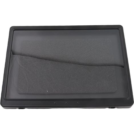 Funda impermeable para ducha para smartphone/tablet (hasta 26 cm), soporte de pared de ABS, con ventana de visualización antivaho y pantalla táctil, color blanco. (1/5)