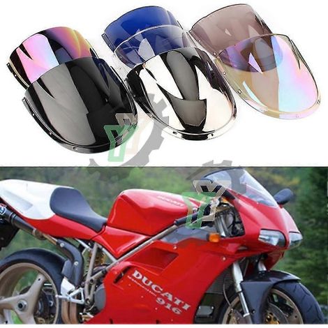Pour Ducati 748 916 996 998 1994-2000 2001 2002 Cafe Racer - Accessoires moto - Pare-brise - Déflecteur de vent noir (1/4)