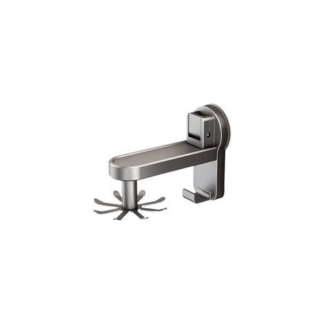 Gris, 1 pièce Porte ustensiles de cuisine à ventouse, aucun perçage requis, aucun dommage au porte couverts, crochet robuste rotatif à 360 °, adapté à une utilisation murale, pour planches à découper/