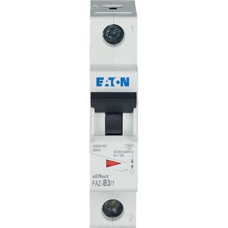 Interruttore automatico di sovracorrente 15 kA, In=3 A, caratteristica B, unipolare FAZ FAZ-