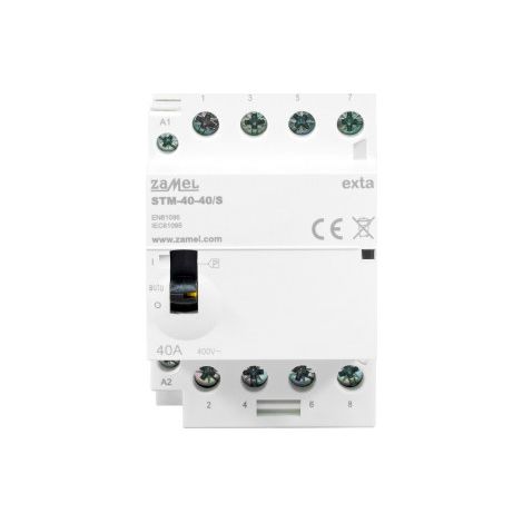 Contactor modular con control manual para instalación 40A 4Z 230V CA STM-40-40/S EXT10000315