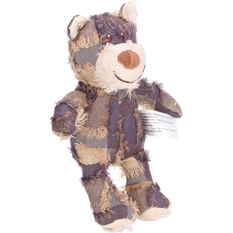 Ours en peluche interactif violet, amusant et parlant, qui stimule la mastication des dents. Jouet idéal pour chien. Résistant aux morsures. (1/5)