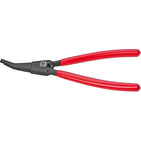 Knipex Pince de montage pour rondelles ressort d'arbre brunie, gainees en plastique 200 mm 45 21 200 (1/2)