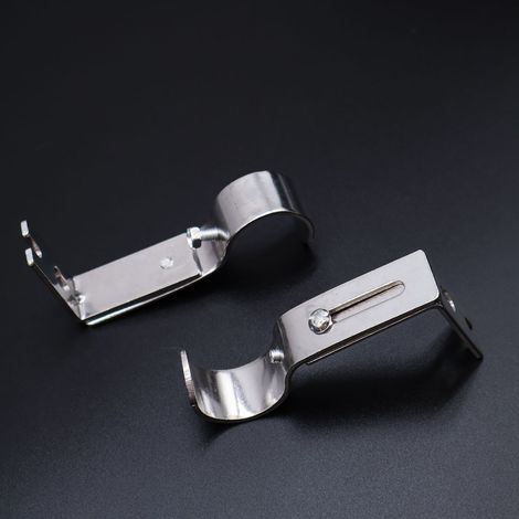 New product in stock: Thickened stainless steel telescopic adjustable curtain rod bracket with Roman rod mounting code. (1/5)