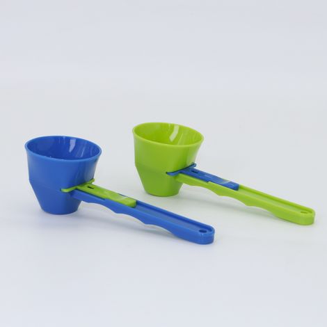 2-teiliges Set: auslaufsicherer Trichter, kreativer Schiebelöffel für Proteinpulver, auslaufsicherer Kaffeepulverlöffel (1/5)