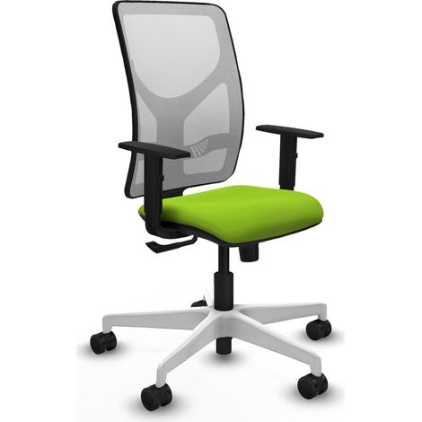 Chaise piqueras y crespo Motilla cuir synthétique pistache blanc (1/2)
