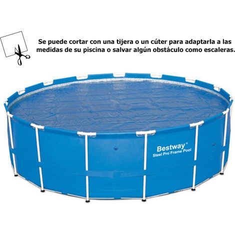 Cubierta Solar Bestway para Piscinas de Estructura Metálica 488 cm
