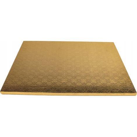 Base rettangolare dorata per torta, 30x40 cm
