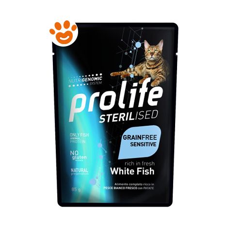 Gatto - Sterilised Grain Free Pesce 85 gr Prolife (1/4)