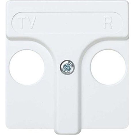 Simon 27 45x45mm Abdeckung für R-TV Steckdose schneeweiß