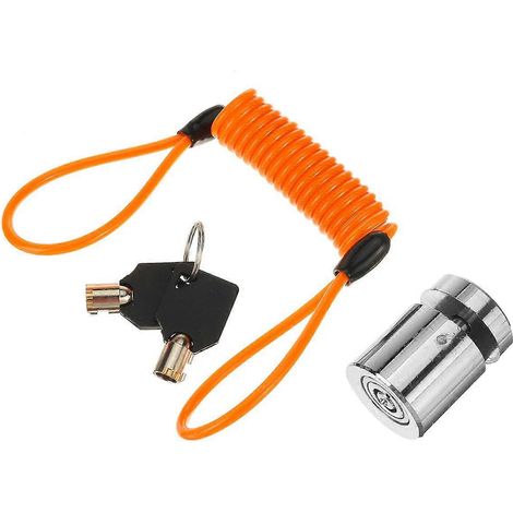 Antivol de disque de vélo avec câble à ressort de rappel pour frein à disque de moto (1/5)