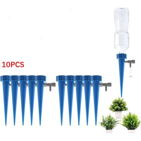 Système d'irrigation goutte à goutte automatique, lot de 10 aiguilles d'arrosage réglables, pour plantes, fleurs, serre et jardin (1/5)