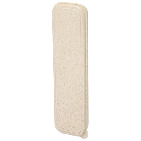 royaluxe-Boîte à couverts portable Boîte de rangement de vaisselle de voyage, boîte de rangement simple pour kit de coutellerie, 21 x 6 cm, Beige (1/4)