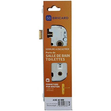 Serratura da incasso BRICARD, con serratura, asse 40 mm BRICARD (1/3)